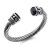 Rhodium-Black-Cats-Eye-Cable-bracelets-Black