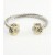 2-Tones-Plated-Cable-Cuff-Bracelets-with-Clear-CZ-2 Tones