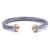 Two-Tone-Plated-with-Crystal-Cable-Cuff-bracelets-2 Tones