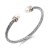 2-Tones-Plated-Cable-Cuff-Bracelets-with-Pearl-2 Tones