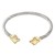 2-Tones-Plated-Cable-Cuff-Bracelets-with-Clear-CZ-Clear