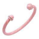 5MM Orange Color brass metal cable bracelets