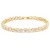 Gold-Plated-With-Clear-CZ-Heart-Tennis-Bracelets.-7"-Gold Clear