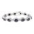 Rhodium-Plated-with-Black-Oval-AAA-CZ-Sapphire-Bracelet-Tennis-Bridal-Wedding-Party-Jewelry-For-Woman-Black