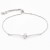 Rhodium-Plated-Lariat-Bracelet-with-Clear-CZ-Stone---10.50-inch-Length-Rhodium