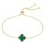 Gold-Plated-Lariat-with-Green-Color-CZ-Stones-Gold