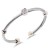 Two-Tone-With-Clear-CZ-Stone-4MM-Cable-Cuff-Bracelets-2 Tones