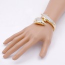 Gold Plated Gliter Dolphin Bangle