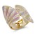 Gold-Plated-with-Multi-Color-Glitter-Bangle-Bracelets-Gold  Multi-Color