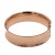Rose-Gold-Plated-Glitter-Hinged-Bangle-Bracelets-Fashion-Jewelry-for-Woman-7.5"-Rose Gold
