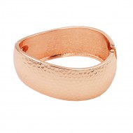 Rose Gold Plated with Hinged Bangles Bracelet