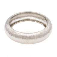 Rhodium Plated with Hinged Bangles Bracelet
