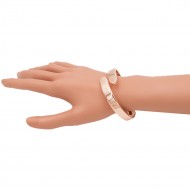 Rose Gold Plated with Hinged Bangle Bracelet