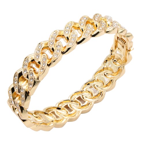 Gold Plated Hinged Bangles