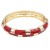 Gold-Plated-With-Brown-Color-Enamel-Hinged-Bangles-Bracelets-Brown