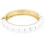 Gold-Plated-With-White-Color-Enamel-Hinged-Bangles-Bracelets-White