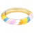 Gold-Plated-With-Multi-Color-Enamel-Hinged-Bangles-Bracelets-Multi-Color