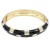 Gold-Plated-With-Black-Color-Enamel-Hinged-Bangles-Bracelets-Black