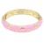 Gold-Plated-With-Pink-Color-Enamel-Hinged-Bangles-Bracelets-Pink