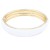 Gold-Plated-With-White-Color-Enamel-Hinged-Bangles-Bracelets-White