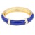 Gold-Plated-With-Blue-Color-Enamel-Hinged-Bangles-Bracelets-Blue