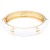 Gold-Plated-With-White-Color-Enamel-Hinged-Bangles-Bracelets-White