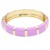 Gold-Plated-With-Purple-Color-Enamel-Hinged-Bangles-Bracelets-Purple