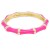 Gold-Plated-With-Pink-Color-Enamel-Hinged-Bangles-Bracelets-Pink