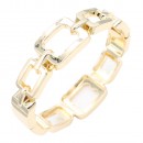 Gold Plated Hinged Bangle Bracelets