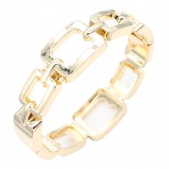 Gold Plated Hinged Bangle Bracelets