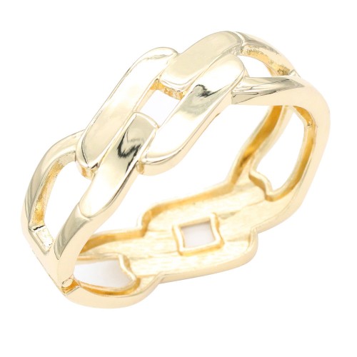 Gold Plated Hinged Bangle Bracelets