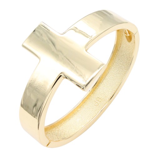 Gold Plated Hinged Bangle Bracelets