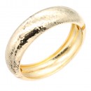 Gold Plated Hinged Bangle Bracelets