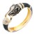 Gold-Plated-Black-Color-Hinged-Bangle-Bracelets-Gold