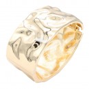 Gold Plated Hinged Bangle Bracelets