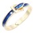 Gold-Plated-With-Blue-Color-Enamel-Hinged-Bangles-Bracelets-Gold Blue