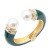 Gold-Plated-With-Green-Color-Enamel-Hinged-Bangles-Bracelets-Gold