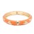 Gold-Plated-With-Orange-Color-Enamel-Hinged-Bangles-Bracelets-Gold