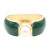 Gold-Plated-With-Green-Color-Enamel-Hinged-Bangles-Bracelets-Gold