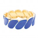 Gold Plated With White Color Enamel Hinged Bangles Bracelets Gold Plated With White Color Enamel Hinged Bangles Bracelets