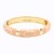 Gold-Plated-With-Brown-Color-Enamel-Hinged-Bangles-Bracelets-Gold