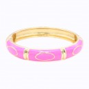 Gold Plated With Black Color Enamel Hinged Bangles Bracelets Gold Plated With Black Color Enamel Hinged Bangles Bracelets