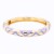 Gold-Plated-With-Purple-Color-Enamel-Hinged-Bangles-Bracelets-Gold