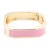 Gold-Plated-With-Pink-Color-Enamel-Hinged-Bangles-Bracelets-Gold