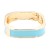 Gold-Plated-With-Turquoise-Color-Enamel-Hinged-Bangles-Bracelets-Gold