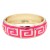 Gold-Plated-Fuchsia-Enamel-Hinged-Bangle-Fuchsia