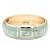 Gold-Plated-Turquoise-Enamel-Hinged-Bangle-Turquoise