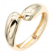 Gold Plated Hinged Bangle Bracelets