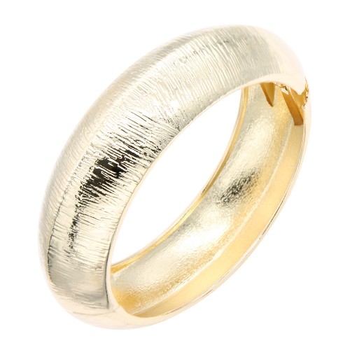 Gold Plated Hinged Extra Large Bangle Bracelets