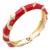Gold-Plated-Red-Enamel-Hinged-Bangle-Red